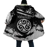 Personalized Brittany Cloak Coat Of Arms With Triskelion - Grunge Style - Wonder Print Shop