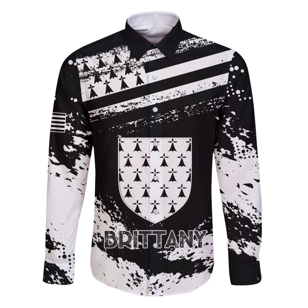 Personalized Brittany Family Matching Puletasi and Hawaiian Shirt Coat Of Arms With Triskelion - Grunge Style - Wonder Print Shop