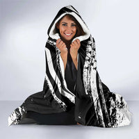 Brittany Hooded Blanket Coat Of Arms With Triskelion - Grunge Style - Wonder Print Shop