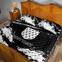 Brittany Quilt Bed Set Coat Of Arms With Triskelion - Grunge Style - Wonder Print Shop