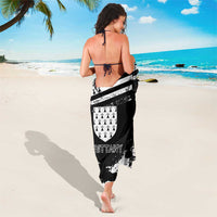 Brittany Sarong Coat Of Arms With Triskelion - Grunge Style - Wonder Print Shop