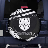 Brittany Spare Tire Cover Coat Of Arms With Triskelion - Grunge Style - Wonder Print Shop