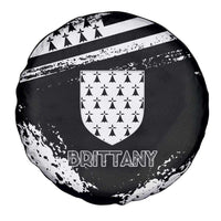 Brittany Spare Tire Cover Coat Of Arms With Triskelion - Grunge Style - Wonder Print Shop