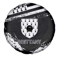 Brittany Spare Tire Cover Coat Of Arms With Triskelion - Grunge Style - Wonder Print Shop