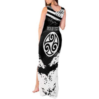 Personalized Brittany Tank Maxi Dress Coat Of Arms With Triskelion - Grunge Style - Wonder Print Shop