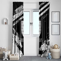 Brittany Window Curtain Coat Of Arms With Triskelion - Grunge Style - Wonder Print Shop