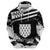 Personalized Brittany Zip Hoodie Coat Of Arms With Triskelion - Grunge Style - Wonder Print Shop