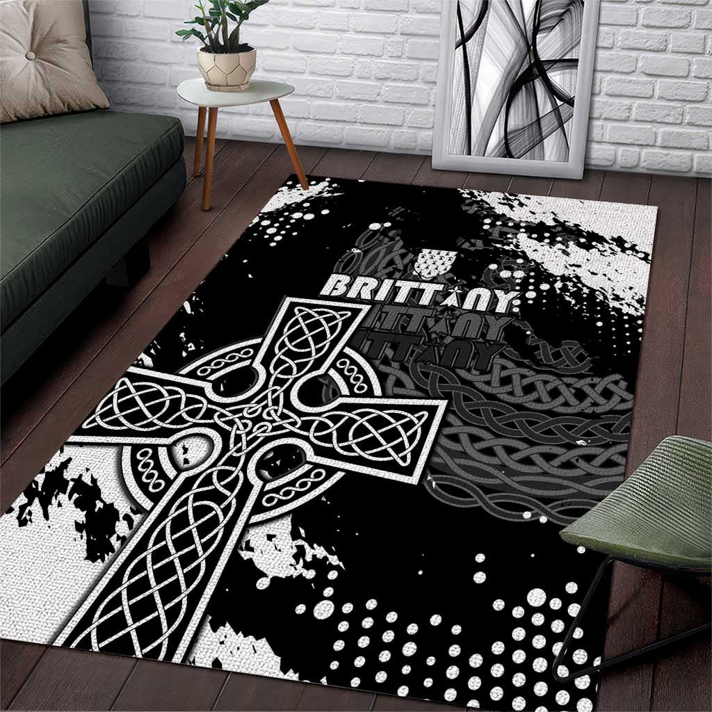 Brittany Celtic Cross Area Rug With Celtic Knotwork - Wonder Print Shop