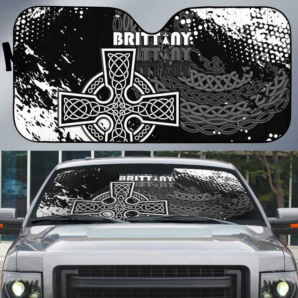 Brittany Celtic Cross Auto Sun Shade With Celtic Knotwork - Wonder Print Shop