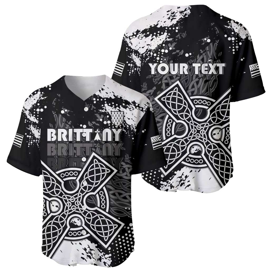 Personalized Brittany Celtic Cross Baseball Jersey With Celtic Knotwork - Wonder Print Shop