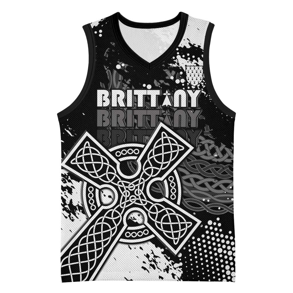 Personalized Brittany Celtic Cross Basketball Jersey With Celtic Knotwork - Wonder Print Shop
