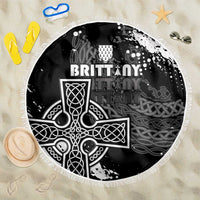 Brittany Celtic Cross Beach Blanket With Celtic Knotwork - Wonder Print Shop