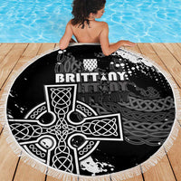 Brittany Celtic Cross Beach Blanket With Celtic Knotwork - Wonder Print Shop