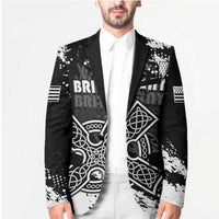 Personalized Brittany Celtic Cross Blazer With Celtic Knotwork - Wonder Print Shop