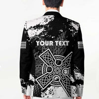 Personalized Brittany Celtic Cross Blazer With Celtic Knotwork - Wonder Print Shop