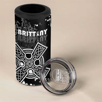Personalized Brittany Celtic Cross 4 in 1 Can Cooler Tumbler With Celtic Knotwork - Wonder Print Shop