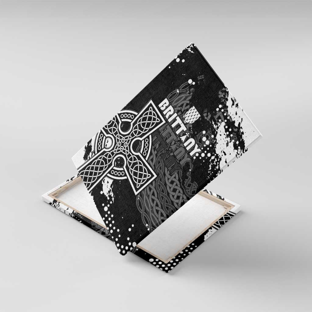 Brittany Celtic Cross Canvas Wall Art With Celtic Knotwork - Wonder Print Shop