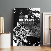 Brittany Celtic Cross Canvas Wall Art With Celtic Knotwork - Wonder Print Shop