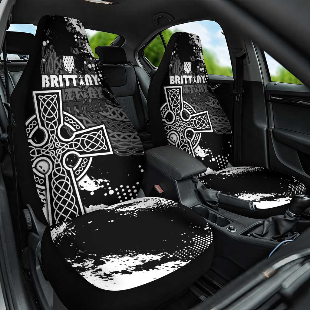Brittany Celtic Cross Car Seat Cover With Celtic Knotwork - Wonder Print Shop