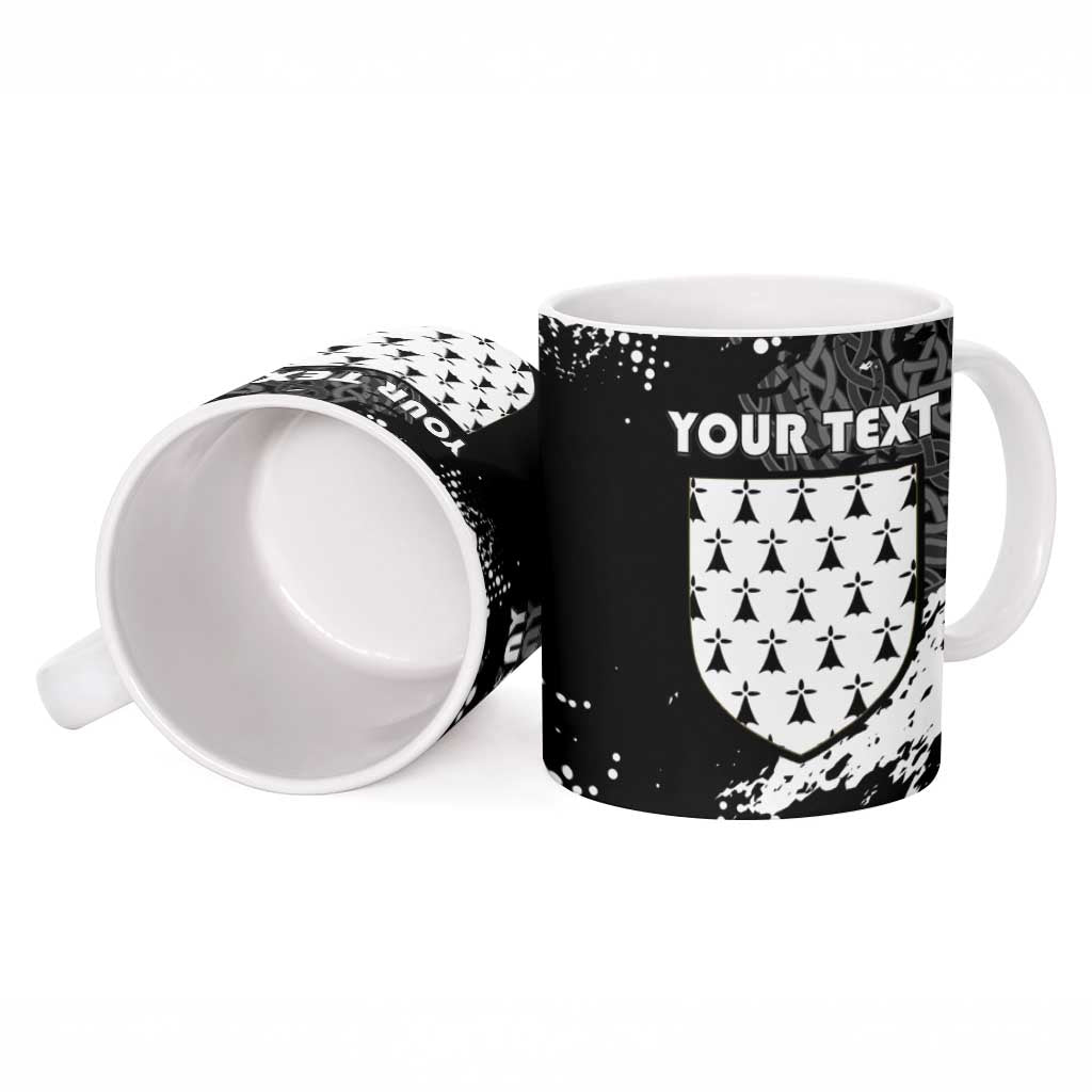 Personalized Brittany Celtic Cross Ceramic Mug With Celtic Knotwork - Wonder Print Shop