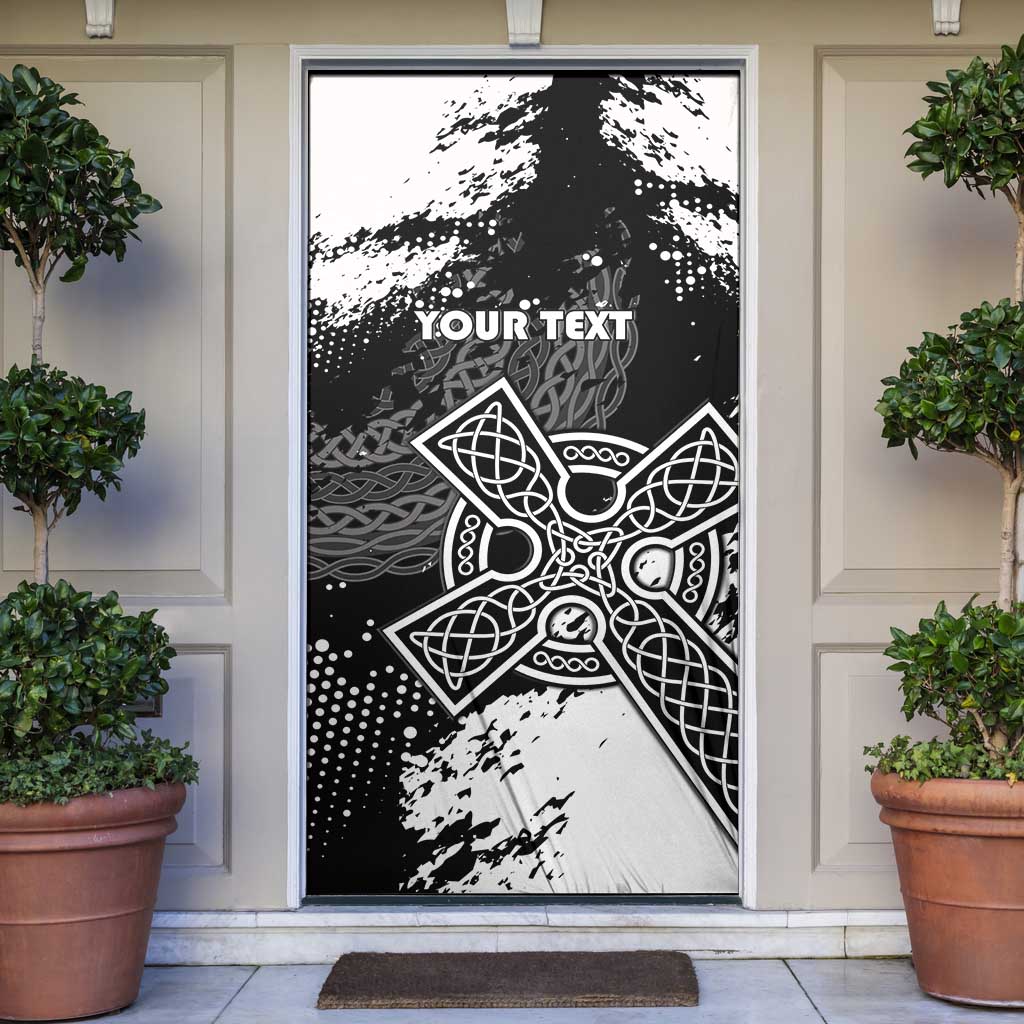 Brittany Celtic Cross Door Cover With Celtic Knotwork - Wonder Print Shop