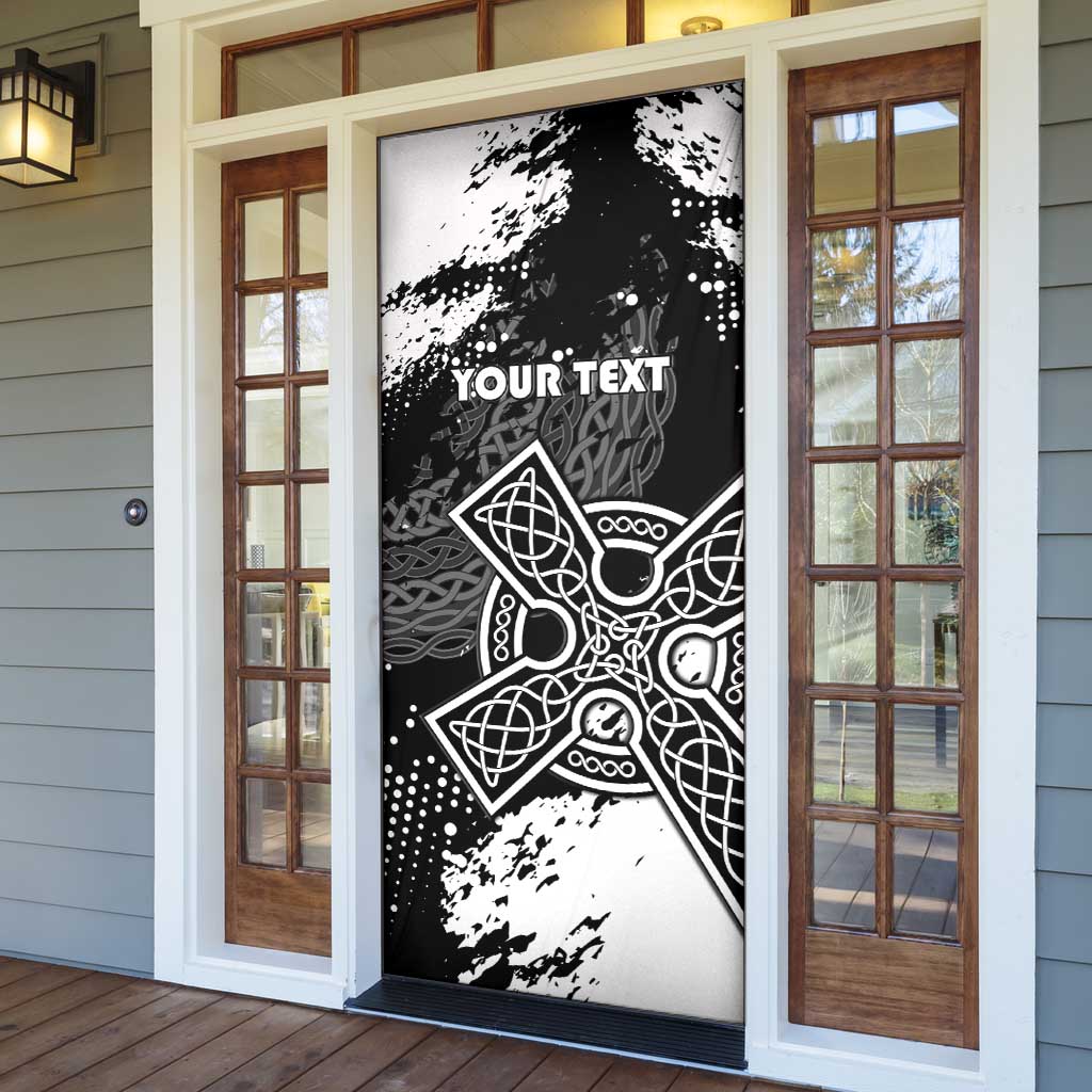Brittany Celtic Cross Door Cover With Celtic Knotwork - Wonder Print Shop
