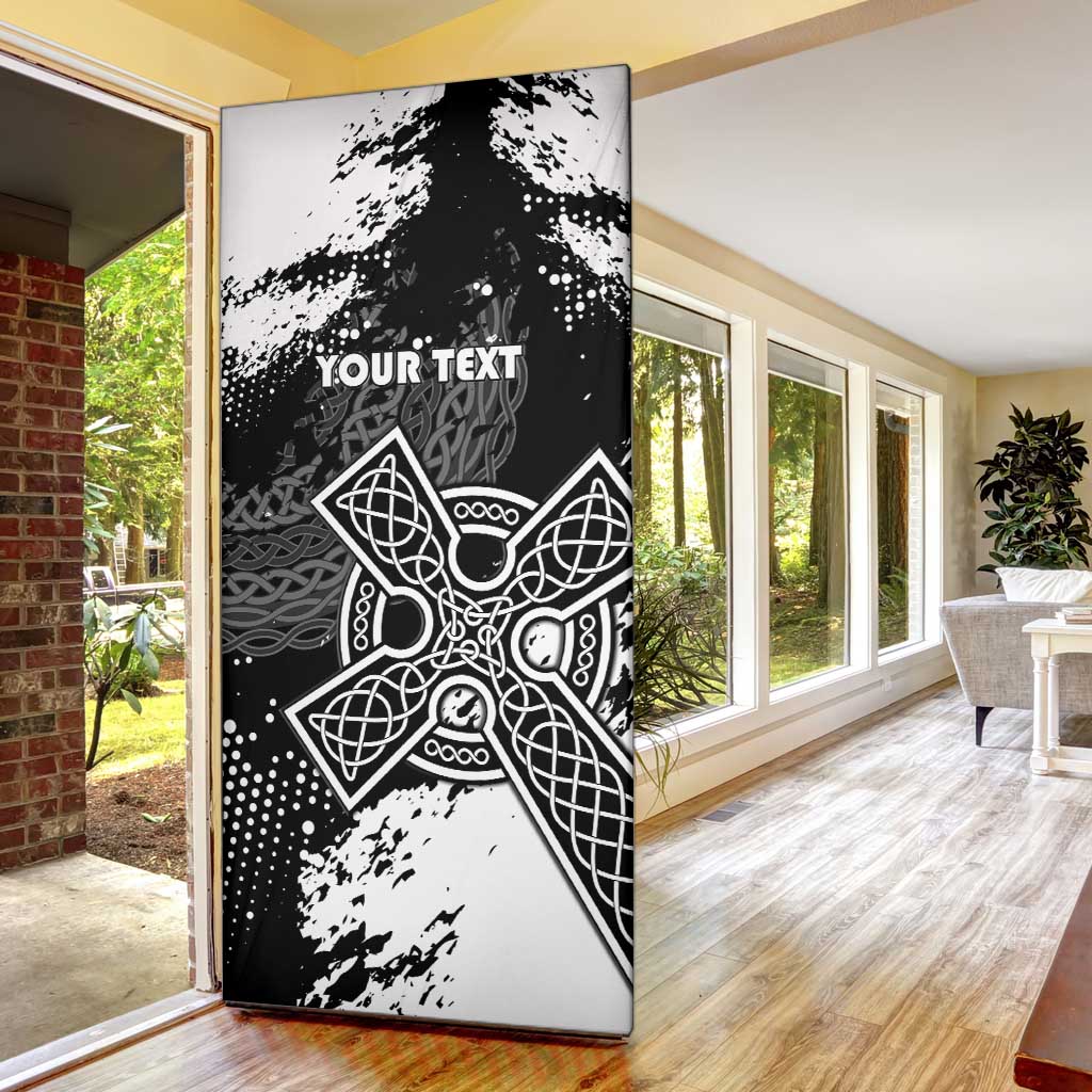 Brittany Celtic Cross Door Cover With Celtic Knotwork - Wonder Print Shop