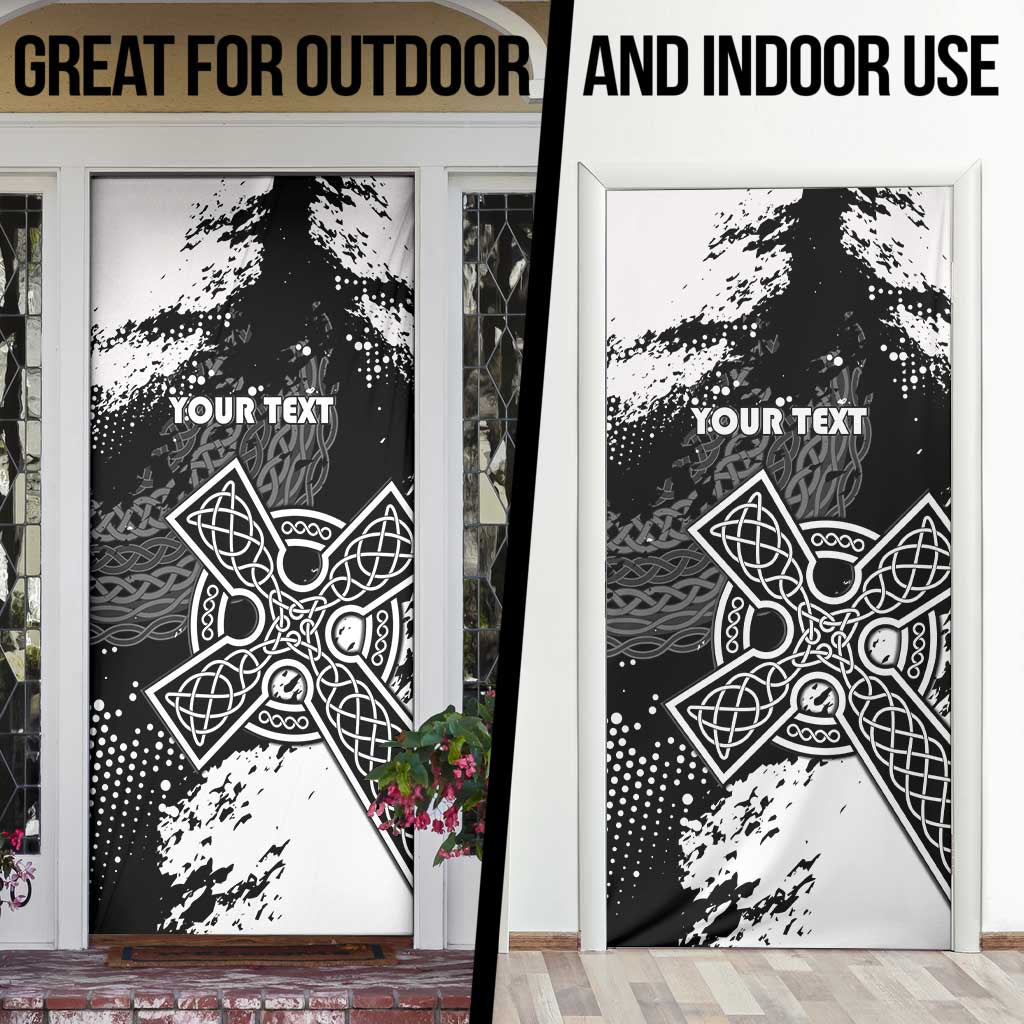 Brittany Celtic Cross Door Cover With Celtic Knotwork - Wonder Print Shop