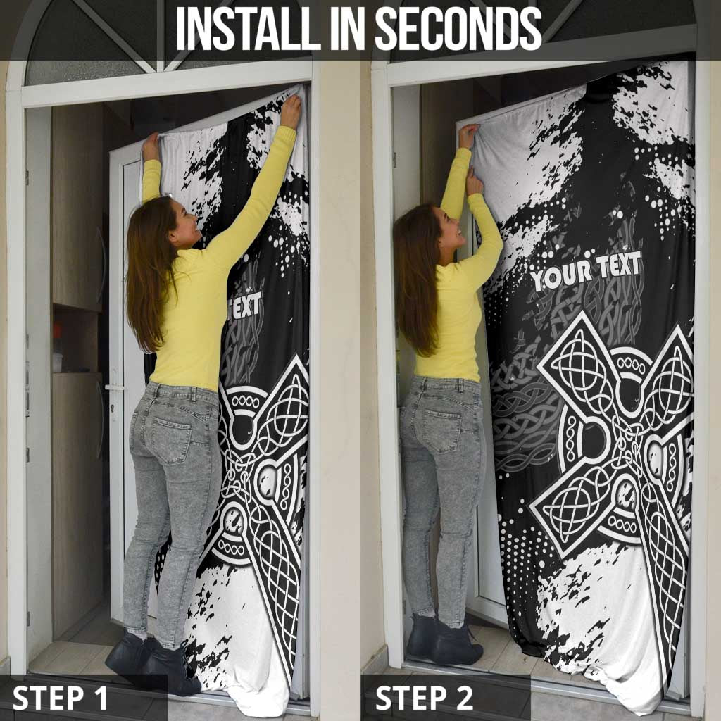 Brittany Celtic Cross Door Cover With Celtic Knotwork - Wonder Print Shop