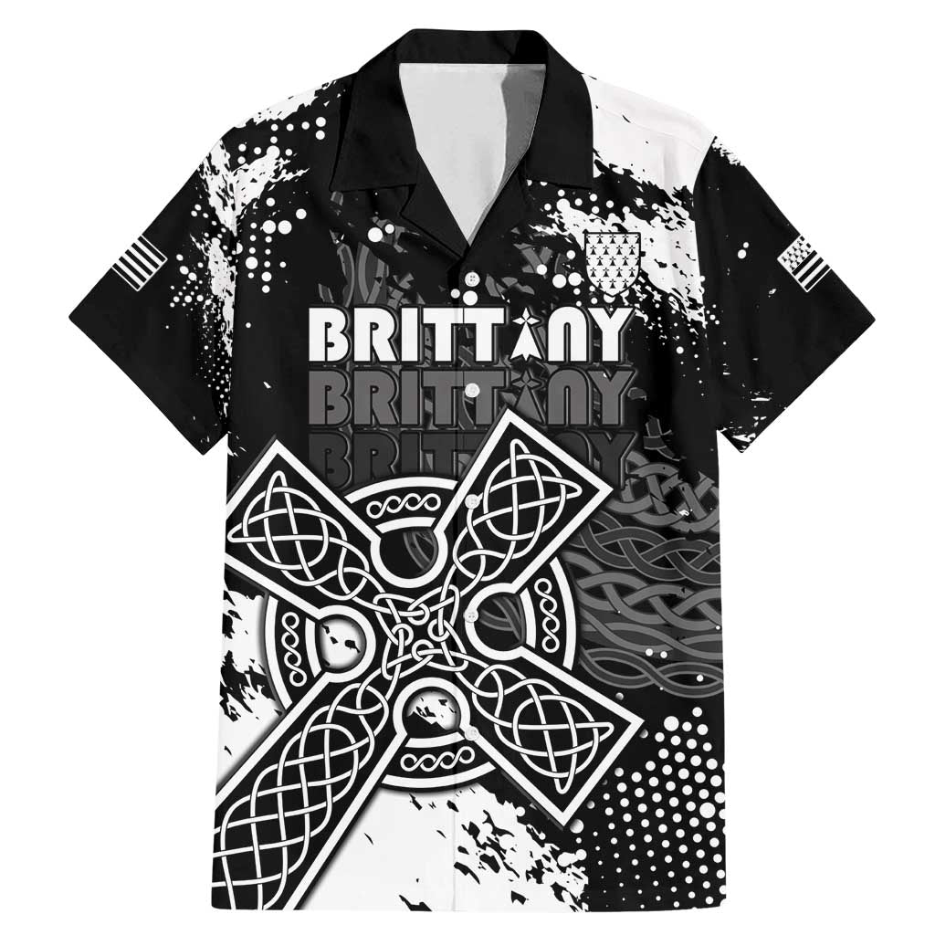 Personalized Brittany Celtic Cross Family Matching Mermaid Dress and Hawaiian Shirt With Celtic Knotwork - Wonder Print Shop