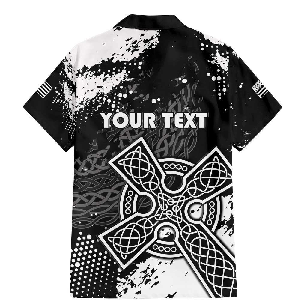 Personalized Brittany Celtic Cross Family Matching Mermaid Dress and Hawaiian Shirt With Celtic Knotwork - Wonder Print Shop