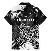 Personalized Brittany Celtic Cross Family Matching Mermaid Dress and Hawaiian Shirt With Celtic Knotwork - Wonder Print Shop