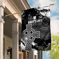 Brittany Celtic Cross Garden Flag With Celtic Knotwork - Wonder Print Shop