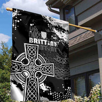 Brittany Celtic Cross Garden Flag With Celtic Knotwork - Wonder Print Shop