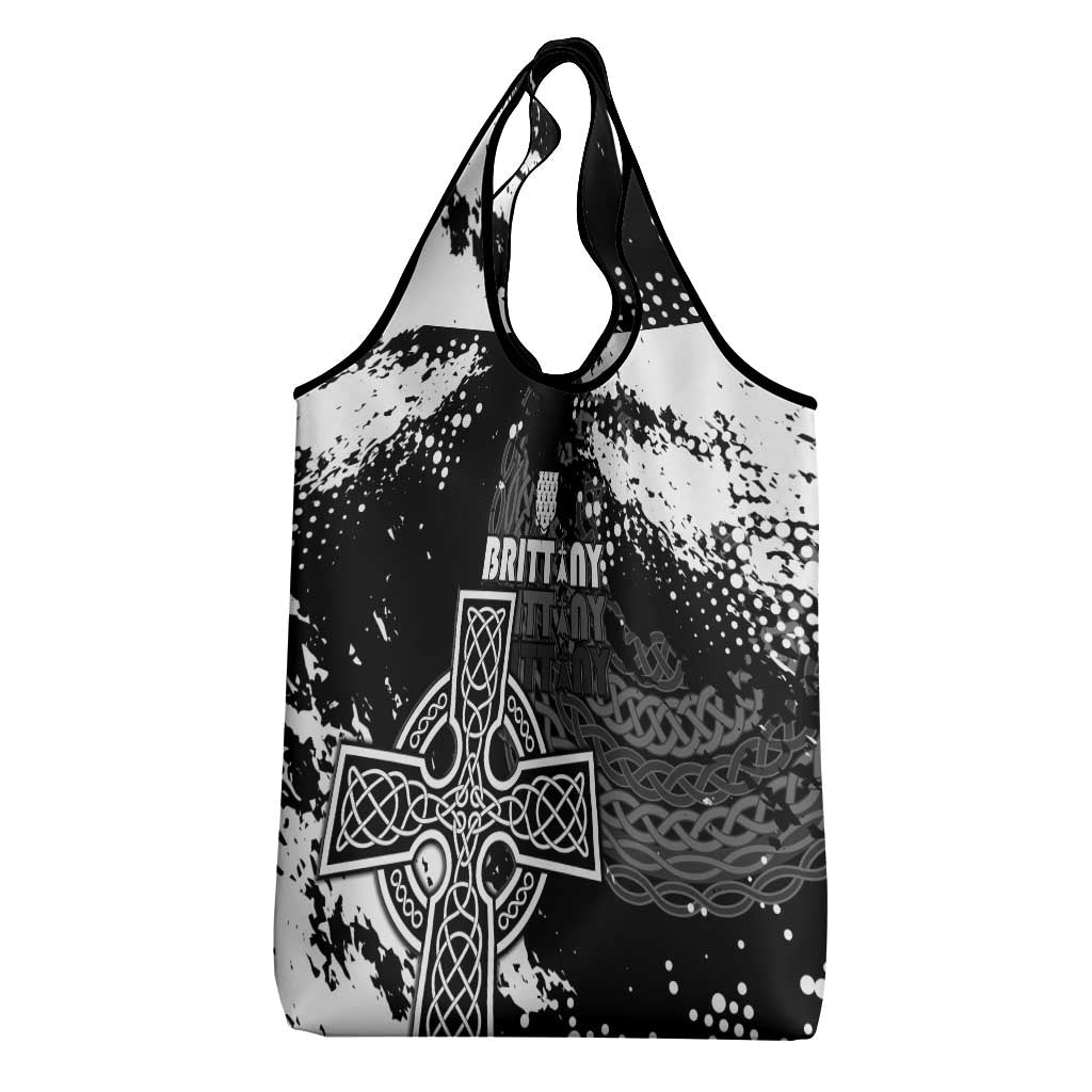 Brittany Celtic Cross Grocery Bag With Celtic Knotwork - Wonder Print Shop