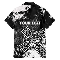Personalized Brittany Celtic Cross Hawaiian Shirt With Celtic Knotwork - Wonder Print Shop