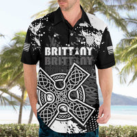 Personalized Brittany Celtic Cross Hawaiian Shirt With Celtic Knotwork - Wonder Print Shop