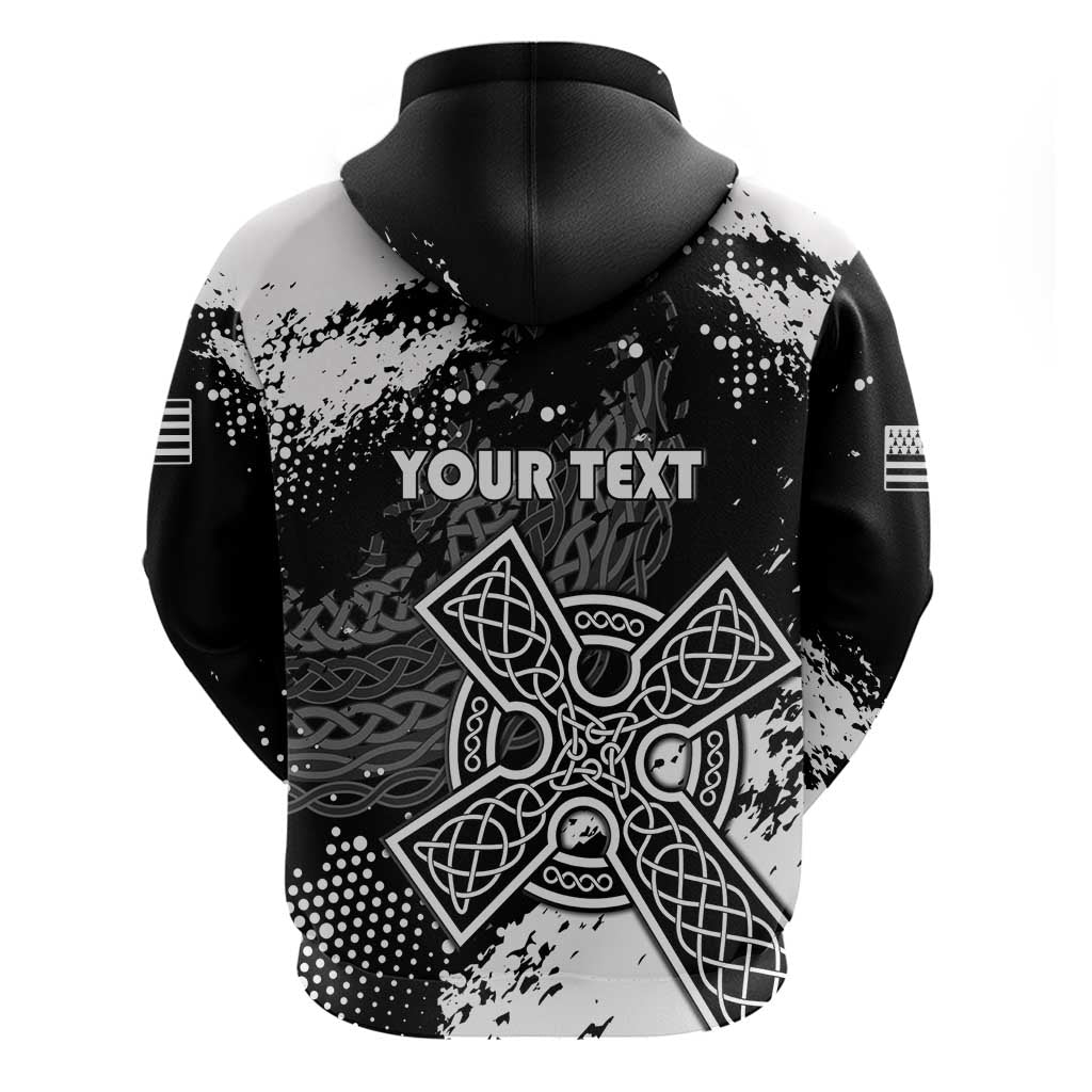 Personalized Brittany Celtic Cross Hoodie With Celtic Knotwork - Wonder Print Shop
