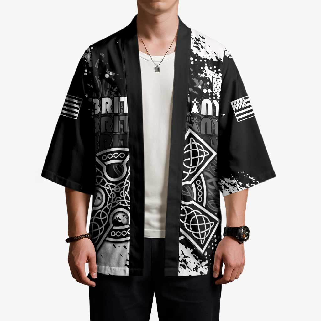 Personalized Brittany Celtic Cross Kimono With Celtic Knotwork - Wonder Print Shop