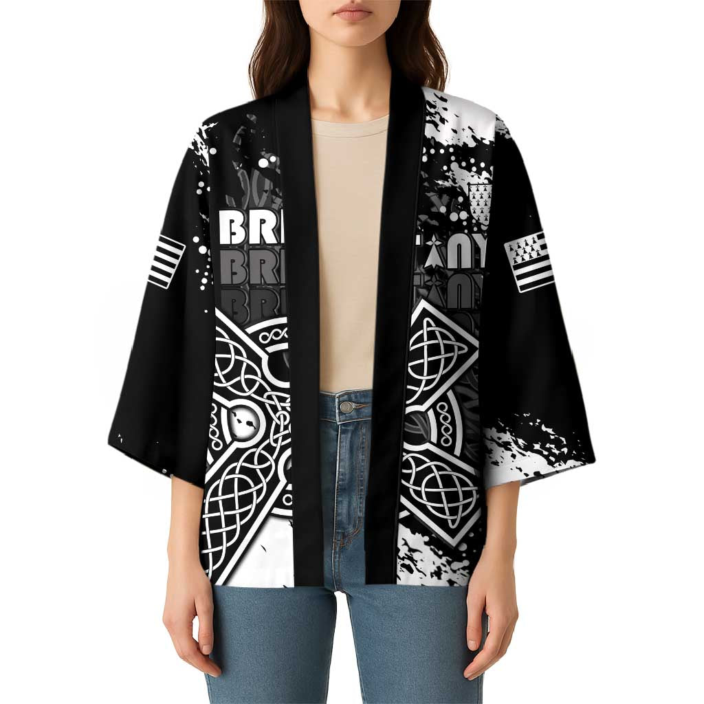 Personalized Brittany Celtic Cross Kimono With Celtic Knotwork - Wonder Print Shop