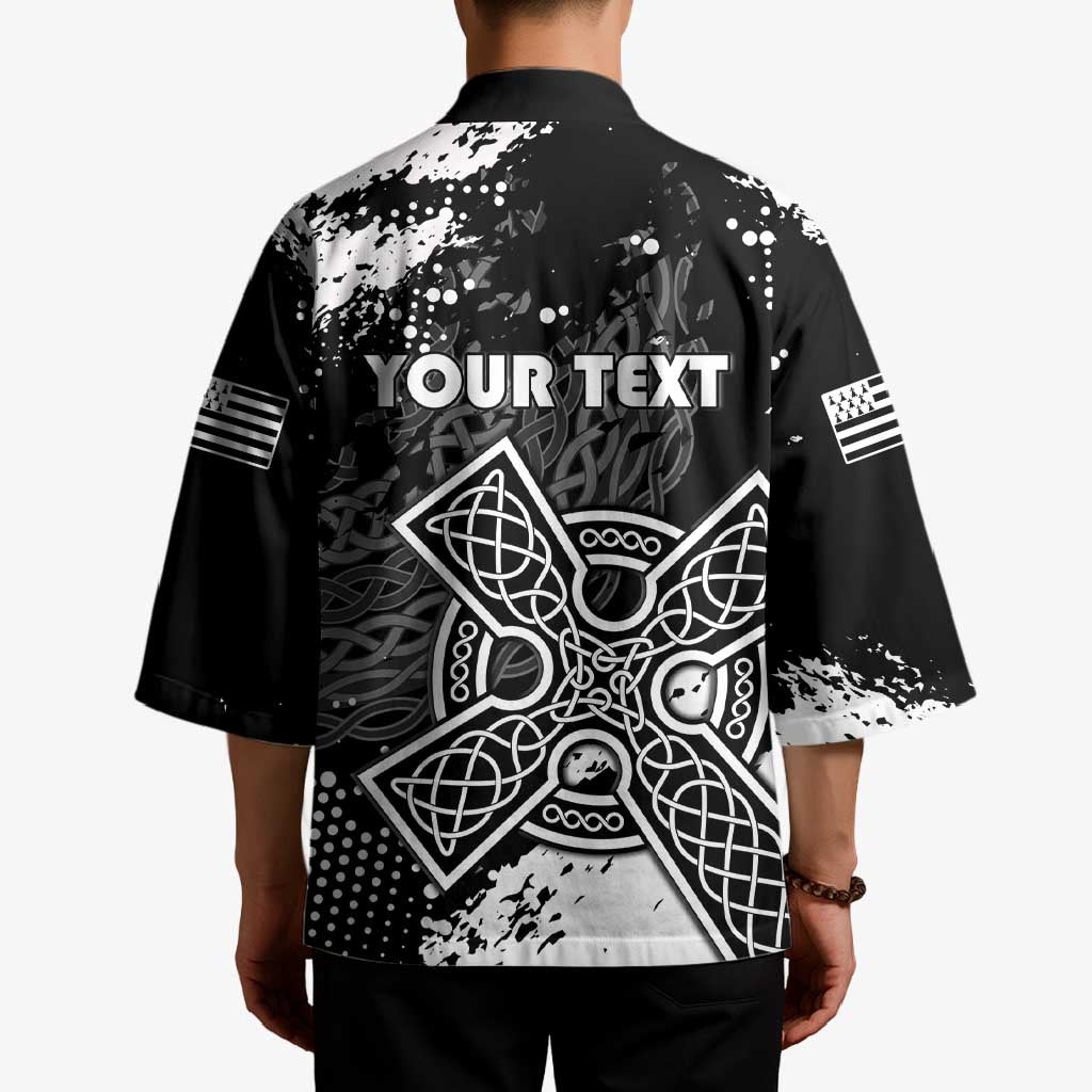 Personalized Brittany Celtic Cross Kimono With Celtic Knotwork - Wonder Print Shop