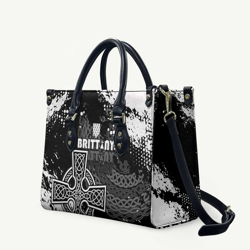 Brittany Celtic Cross Leather Bag With Celtic Knotwork - Wonder Print Shop