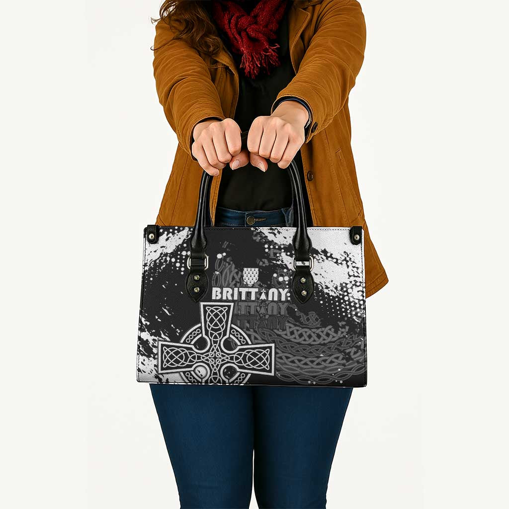 Brittany Celtic Cross Leather Bag With Celtic Knotwork - Wonder Print Shop