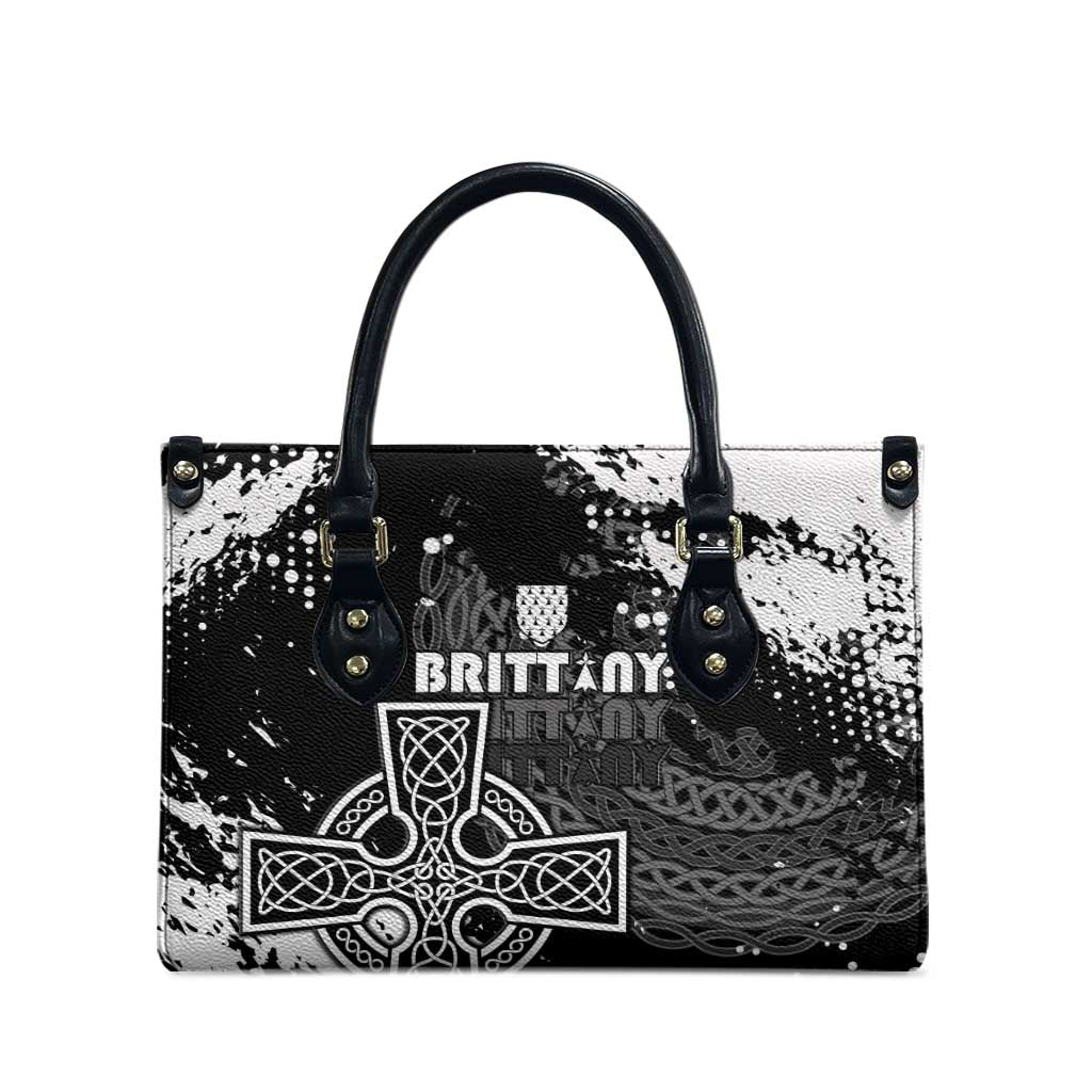 Brittany Celtic Cross Leather Bag With Celtic Knotwork - Wonder Print Shop