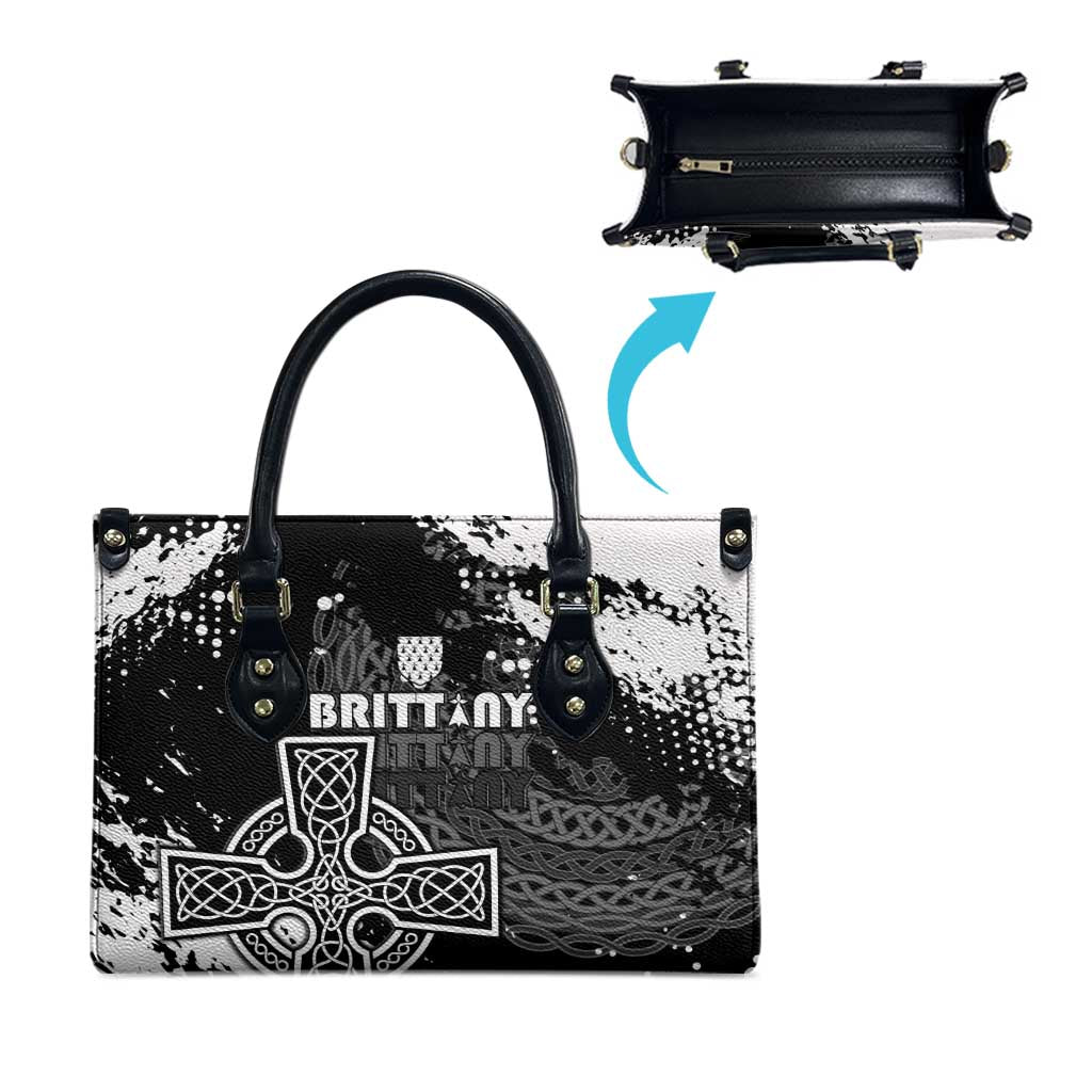 Brittany Celtic Cross Leather Bag With Celtic Knotwork - Wonder Print Shop