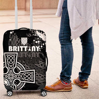 Brittany Celtic Cross Luggage Cover With Celtic Knotwork - Wonder Print Shop