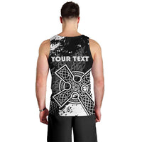 Personalized Brittany Celtic Cross Men Tank Top With Celtic Knotwork - Wonder Print Shop