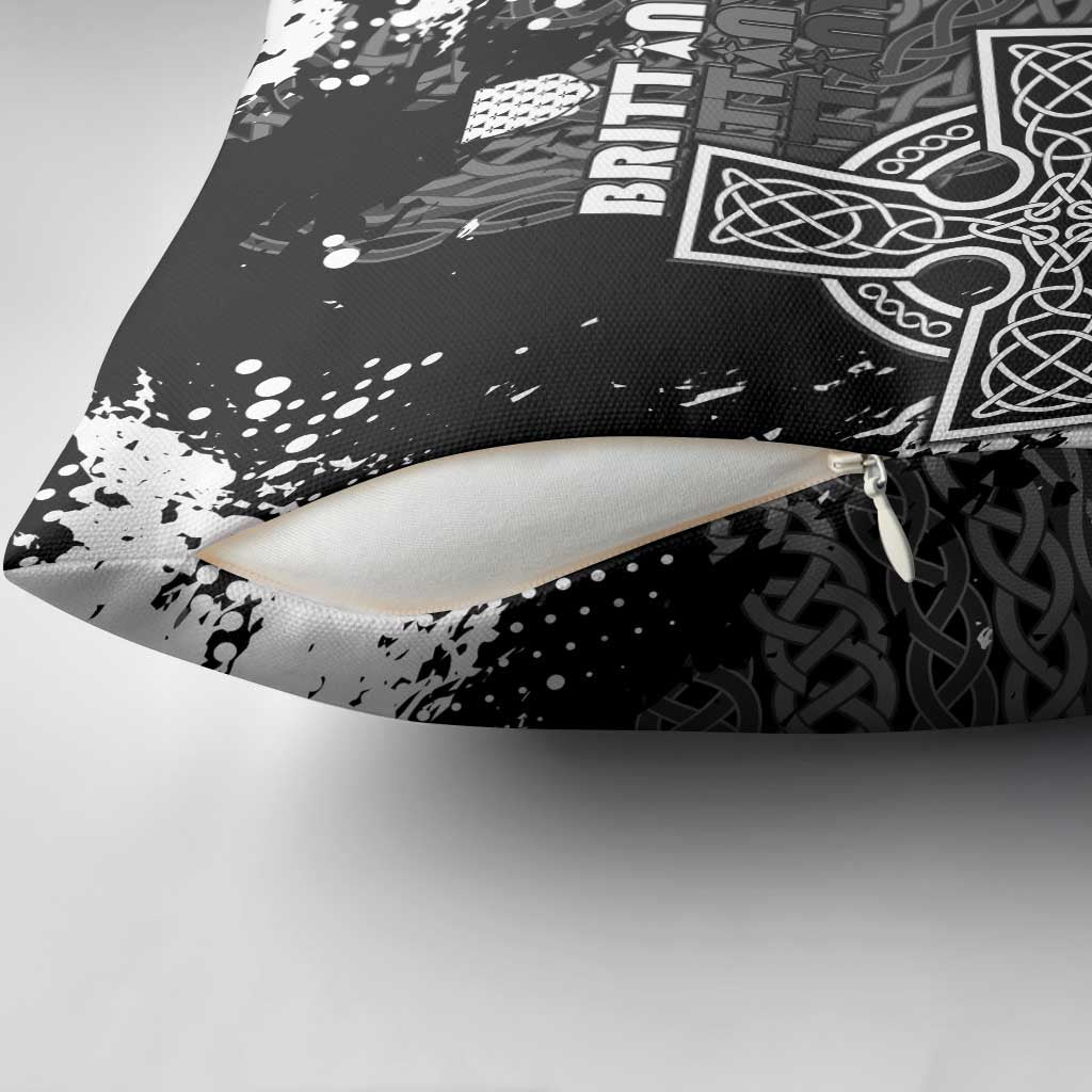 Brittany Celtic Cross Pillow Cover With Celtic Knotwork - Wonder Print Shop