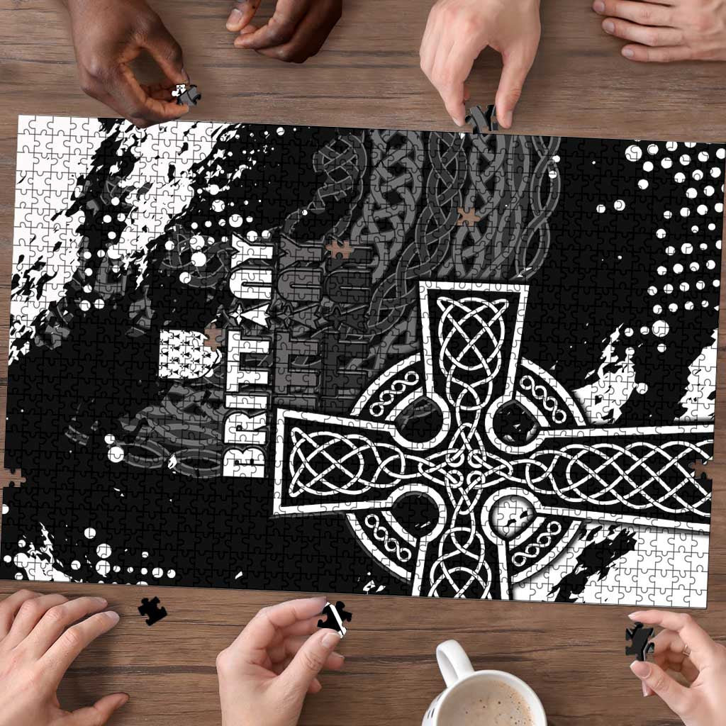 Brittany Celtic Cross Puzzle With Celtic Knotwork - Wonder Print Shop