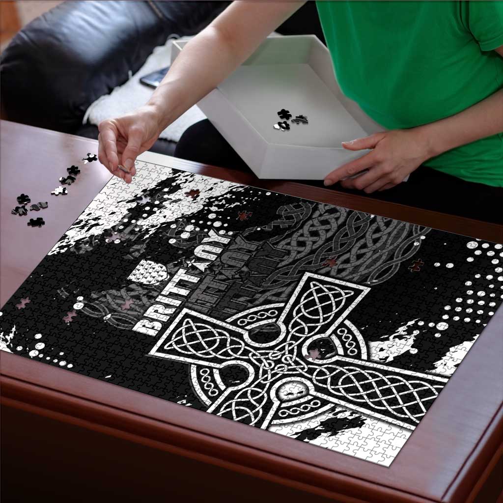 Brittany Celtic Cross Puzzle With Celtic Knotwork - Wonder Print Shop